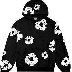 Black and White Floral Men's Sweater